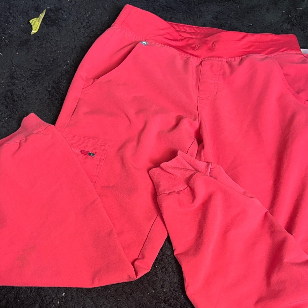 Figs Bright Pink Joggers Size S Technical Pants